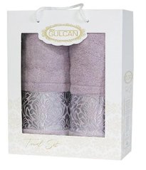 Набор лиловых махровых полотенец Cotton (2 шт) leylak, хлопок