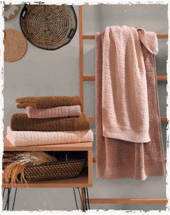 Комплект из трех хлопковых полотенец Cotton Jacquard Milana 70х140