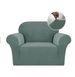 Универсальный чехол на кресло-диван светло-зеленый трикотаж-жаккард