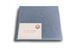 Простынь на резинке Melange Blue U-tek хлопок Hotel Collection синия 80х190