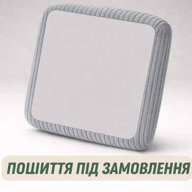 Велюровий чохол преміум-класу для диванних подушок та сидінь (Світло-сірий) 60х60