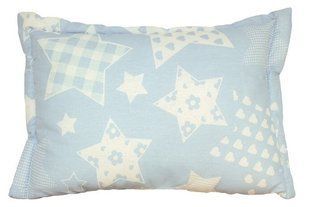 Дитяча силіконова подушка Blue star в бязі 40х60