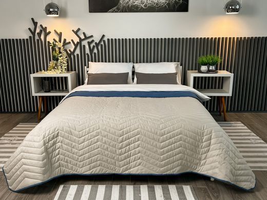 Стьобане покривало Zigzag infinity+rainy day двостороннє 140х215
