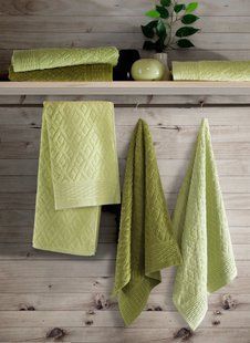 Комплект из трех хлопковых полотенец Cotton Jacquard Zoya 70х140