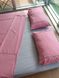 Постільний набір V5 рожевий з бавовни Cotton з простирадлом 180х200 на резинці