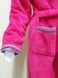 Малиновый детский махровый халат с полосками Welsoft 9-10 лет
