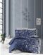 Сатиновое постельное белье Living Navy Blue Евро