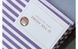 Простынь на резинке бело-сливовая в наборе с наволочкой U-tek хлопок Stripe 30 Plum 80х190