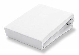 Простынь на резинке White U-tek хлопок Hotel Collection белая 200х220