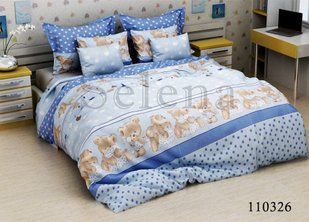 Постельное белье для подростка бязь Соня Blue