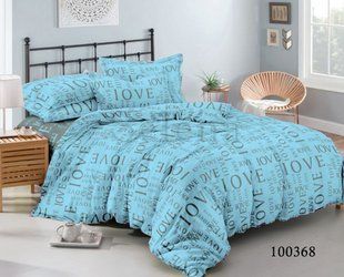 Постільна білизна бязь Ля Мур Blue Двохспальний
