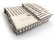 Простирадло на гумці какао в наборі з наволочкою U-tek бавовна Stripe 30 Cacao 80х190