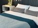 Стеганое покрывало Romb grey+indian teal двустороннее 140х215