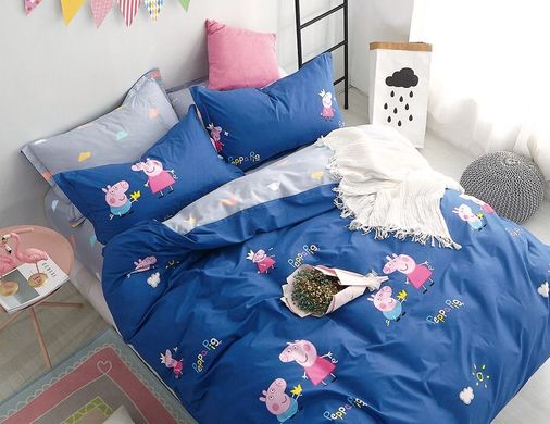 Детское постельное белье K-33 сатин Свинка Пеппа В кроватку