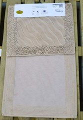 Комплект махрових килимків для ванної Mosso коричневий косичка