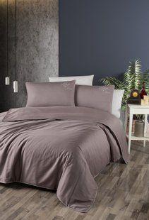 Люксовое постельное белье из сатина Timeless lilac Евро