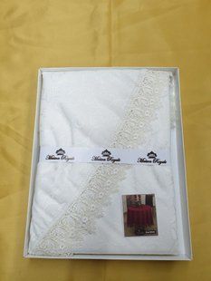 Кремовая круглая скатерть160 жаккардовая К.Д.К.