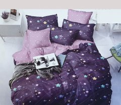 Постельное белье из бязи Звезды Фиолетовые Семейный