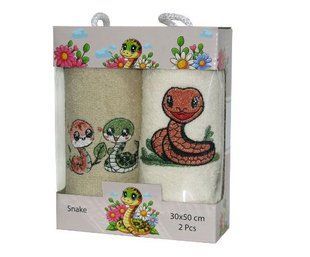 Новогодние полотенца Символ 2015 года Snake, 30х50 (2шт.)