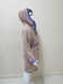 Бежевий махровий халат Welsoft для підлітків зі смужками 11-12 років