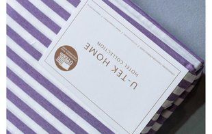 Наволочка Stripe Plum 30 Hotel Collection U-tek бавовна сливова 70х70