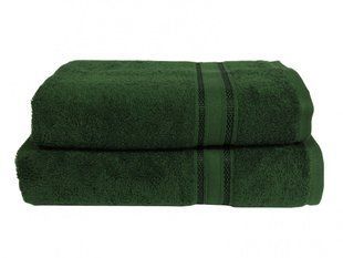 Темно зеленый хлопковое полотенце Parisa 430г/м2 махра 70х140
