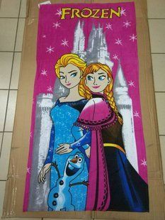 Пляжное полотенце Frozen велюр/махра
