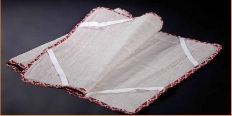 Наматрасник из льна с резинкой по углам в льняной ткани 110х190
