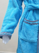 Бирюзовый махровый халат Welsoft для подростков с полосками 13-14 лет