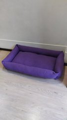 Лежак для собак великих порід яскраво-фіолетовий Rizo 110/65 зі знімним чохлом
