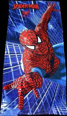 Пляжное полотенце детское Spiderman велюр/махра