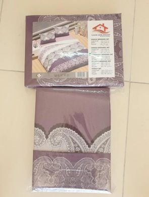 Комплект постельного белья хлопок LORINE Decorate Фиолетовый Евро