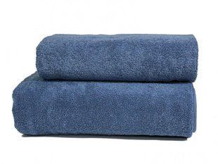Голубое полотенце Parisa 500г/м2, Flat Cotton, хлопок 70х140