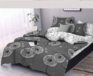 Постельное белье из бязи Одуванчик Grey 2 Двуспальный