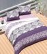 Комплект постельного белья хлопок LORINE Decorate Фиолетовый Евро