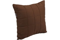 Декоративная силиконовая подушка коричневая 40х40