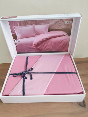 Розовое постельное белье Pure Series V3 Ranforce Deluxe Евро