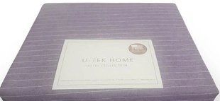 Наволочка Stripe Plum-White Hotel Collection U-tek бавовна сливова 70х70