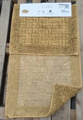 Комплект махрових килимків для ванної Vintage Mosso Cotton гірчичний