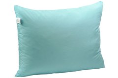 Силиконовая подушка голубая в микрофибре 70х70