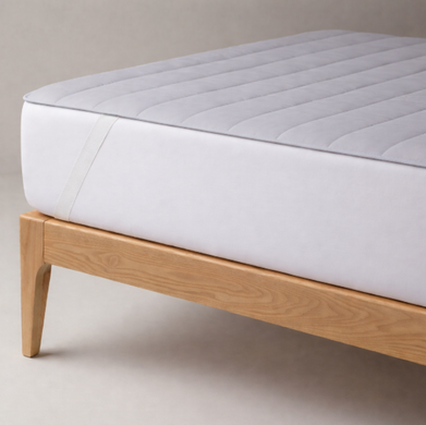 Наматрацник стьобаний на бавовні з гумкою по кутах Melange Cotton 150х190