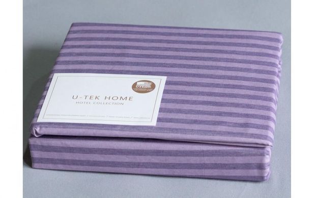 Пододеяльник Stripe Plum-Lilac Hotel Collection U-tek хлопок сиреневый 143х210