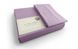 Простынь на резинке лиловая в наборе с наволочкой U-tek хлопок Lilac 80х190