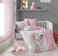 Постільна білизна в ліжечко Aran Ranforce Pony Поні рожеве