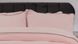 Рожевий плед покривало з наволочками в дизайні смуги Welsoft 220х240