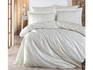 Жаккардовое постельное белье Sateen Deluxe Jacquard Calista v2 белое