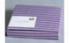 Простирадло на гумці бузкове в наборі з наволочкою U-tek бавовна Stripe 30 Plum-Lilac 80х190