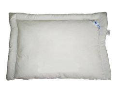 Детская силиконовая подушка белая в бязи 40х60