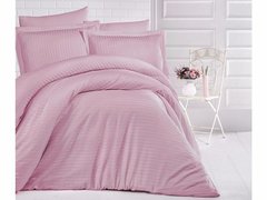 Комплект постельного белья ранфорс Deluxe Pembe розовое