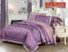 Набор постельного белья JP-42 шелковый жаккард фиолетовое Семейный